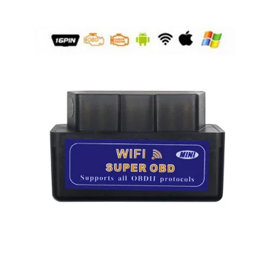 OBD2 elm327 V1.5 автомобильный диагностический инструмент wifi Elm 327 1,5 автоматический сканер OBDII адаптер OBDII для Android/IOS/PC считыватель кодов elm 327 - Цвет: wifi black