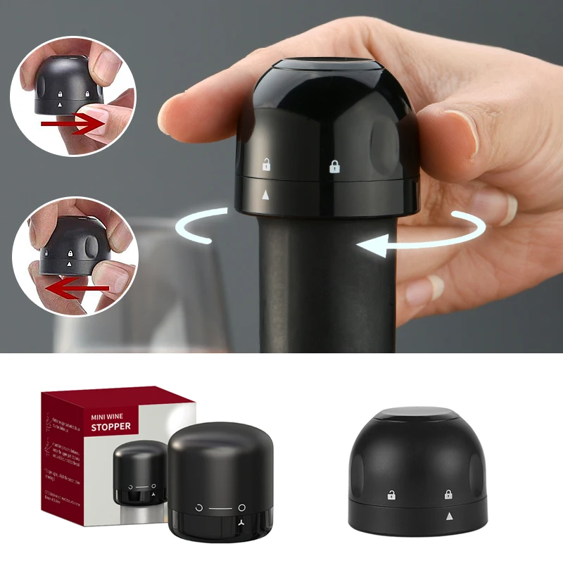 

1/2Pcs Vacuum Red Wine Champagne Bottle Stopper Set Sealed Bottle Cap Stopper Leak-proof Retain Freshness Wine Bottle Plug
