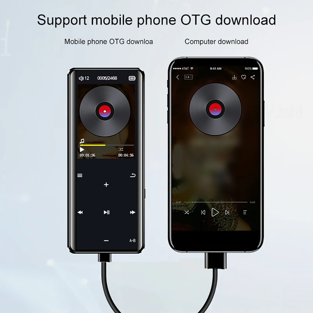 Модный портативный Bluetooth MP4 плеер сенсорный экран FM Радио Видео TF карта рекордер ручка фильм Mp3 Mp4 плеер 16 ГБ 8 ГБ