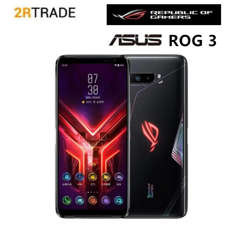 Смартфон Asus ROG 3 Phone ZS661KS 6 59 дюйма Восьмиядерный процессор Snapdragon 865 Plus Аккумулятор