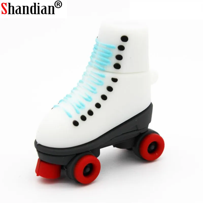 SHANDIAN Skates Pen Drive USB flash Drives Genuine pendrive 4GB 16GB 32GB 64GB Roller Skates Shoes USB Flash Disk memory stick