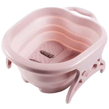 

Household Foldable Foot Washing Bucket Foot Washing Pot Portable Deep Foot Pot Elevated Over Crus Plastic Massage Foot Bath Buck