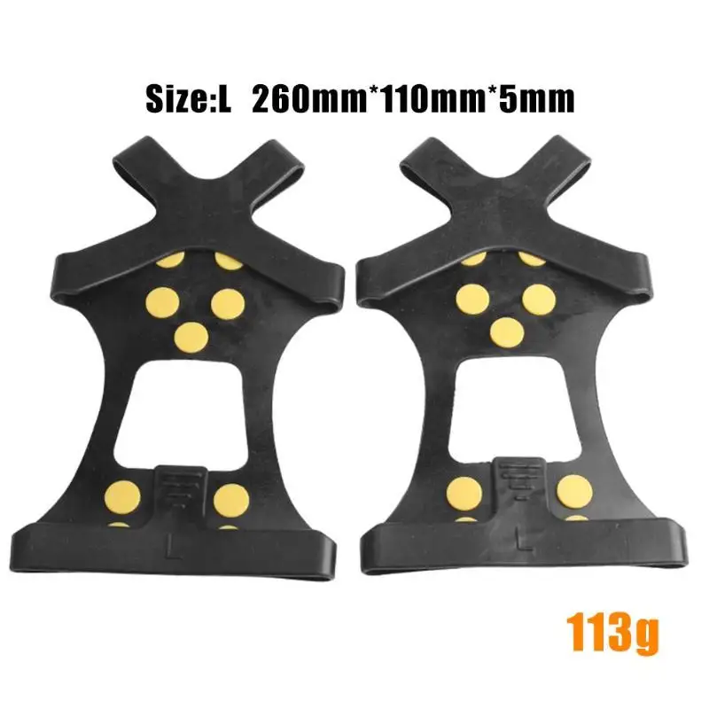 10 шпильки ледяной снег обуви шипами зажимы кошки противоскользящие бахилы