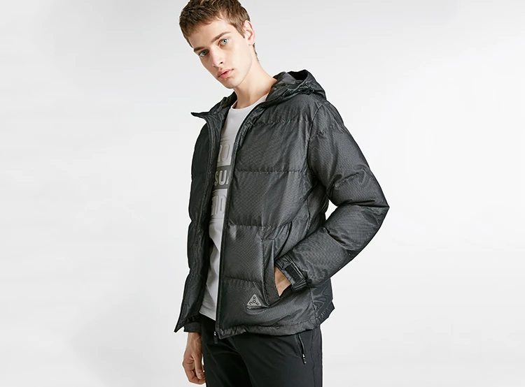 Jack Jones мужской с капюшоном Теплый пуховик Короткая куртка мужская | 218412538