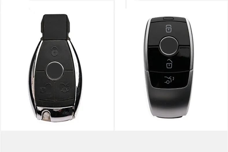 Alloy Leather Car Key Bag Case Cover Key Holder Chain For Mercedes For Benz AMG W203 W210 W211 W124 W202 W204 W205 W212 W176