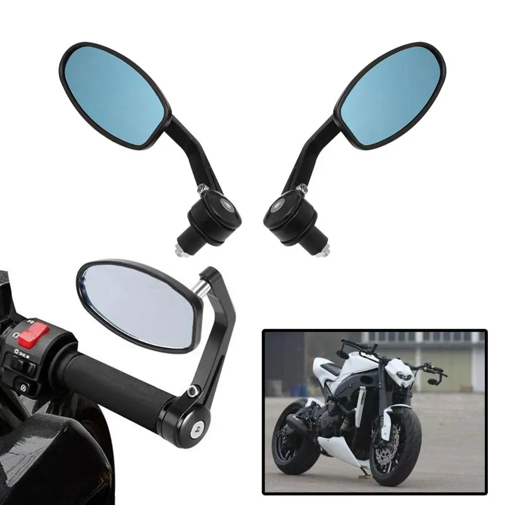 

22mm Cafe Racer Motorcycle Handle Bar End Rearview Side Mirrors For CBR 600 1000 RR Ninja ZX 6R 9R 10R YZF R1 R6 R6S GSXR
