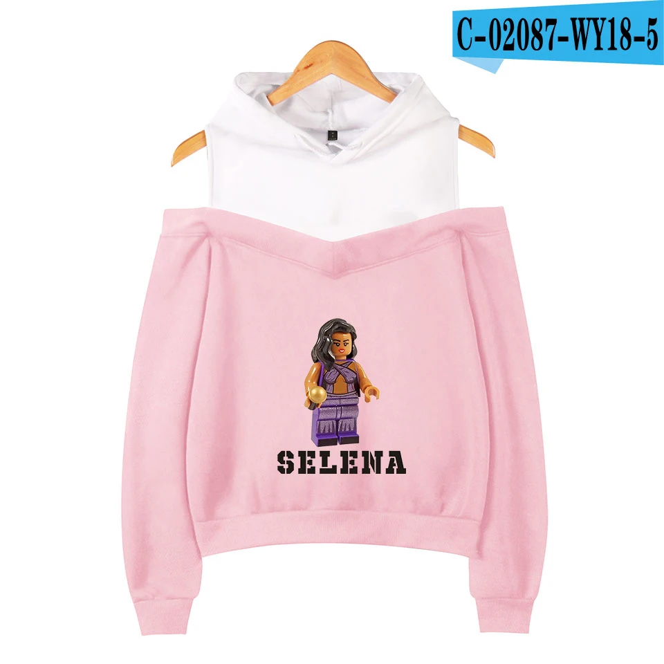 Красивая мода Selena quintanilla без бретелек толстовки для женщин известный бренд Harajuku Kpop Selena quintanilla толстовки - Цвет: pink
