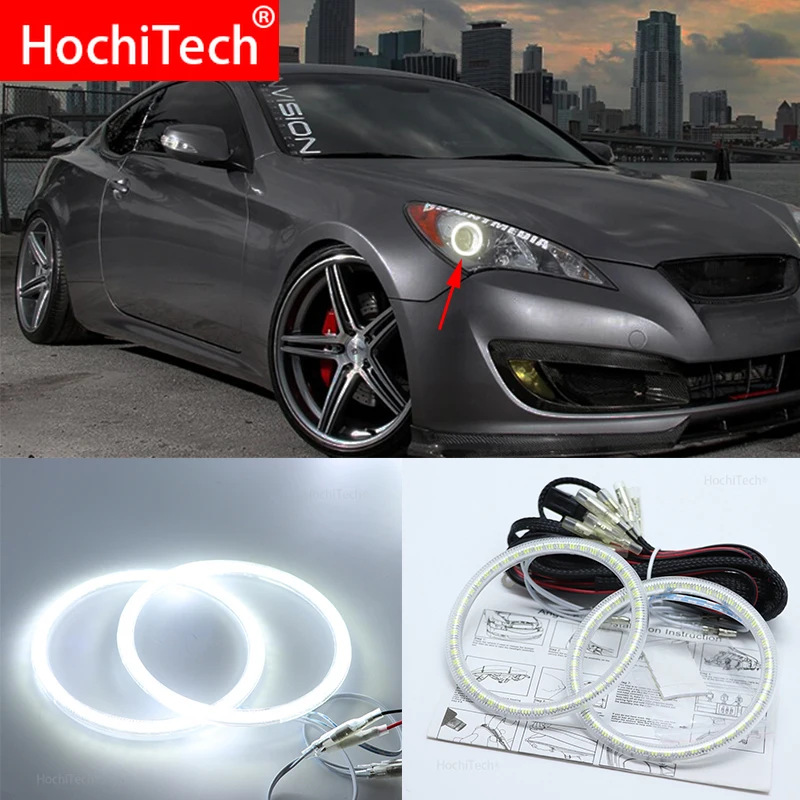Для hyundai Genesis Coupe 2010 2014 Smd комплект светодиодов глаза ангела отличное Ультра яркое