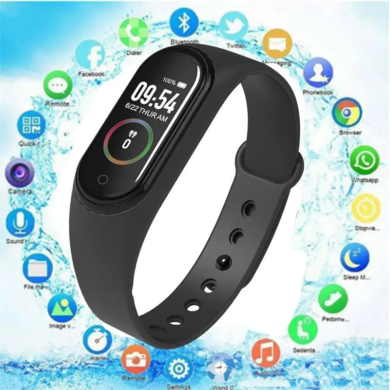 

M4 Smart Bracelet Message Remind/Blood Pressure/Heart Rate Monitor/Pedometer Sport Band For XiaoMi iPhone Smart Phone PK Miband