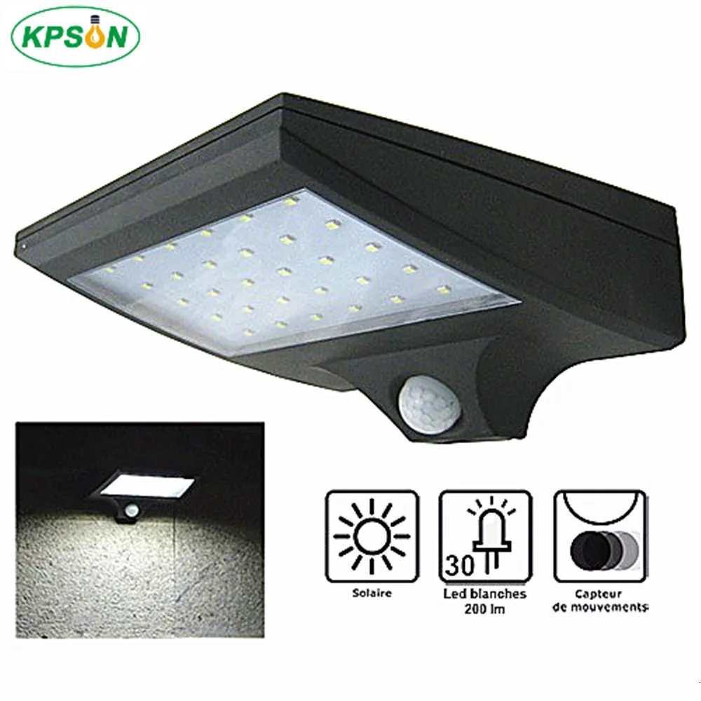 30 LED Wireless Solar Lights 200LM LED Outdoor Decor Waterproof PIR Motion Sensor Solar Wall Light For Garden Street Solar Lamps