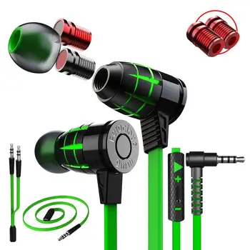 

3 Colors 3.5mm In-ear Wired Stereo Bass Sports Earbuds Earphones Subwoofer Gaming Headset With Microphone For Music Earphones