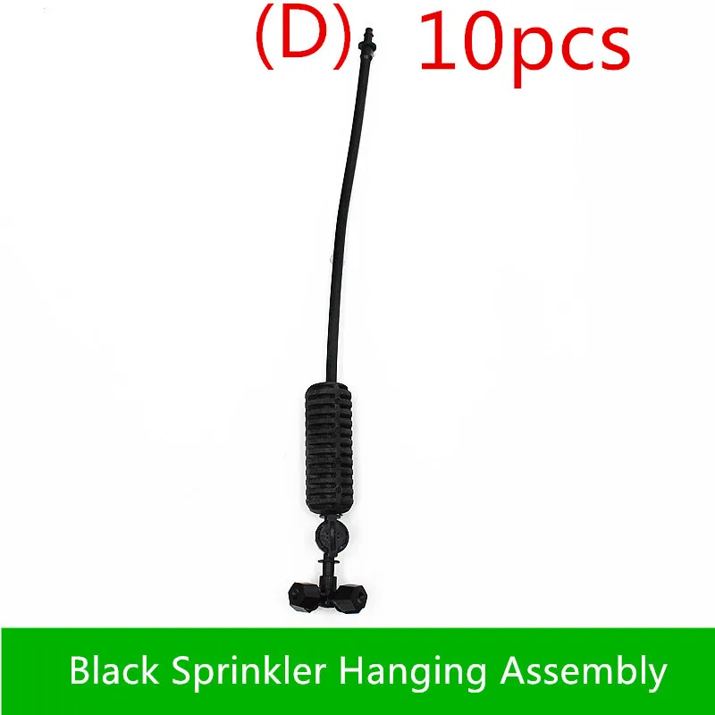 10Set Misting Sprinkler Hanging Assembly With 50cm Micritube Greenhouse Watering Component Drip Irrigation Fittings