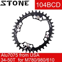 Камень 104 BCD Овальный Звездочка для Shimano M780/610 34/36/38/40/42/44/46/48 т MTB велосипед шатун для велосипеда велосипед зуб 9/10/11 s