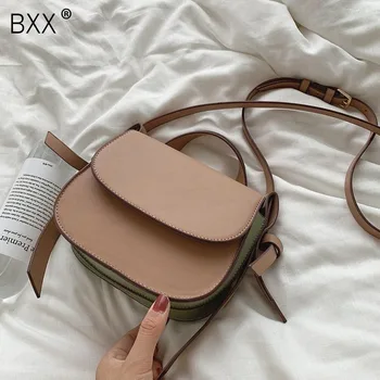 

[BXX] Vintage Small PU Leather Crossbody Saddle Bags For Women 2020 Trend Shoulder Handbags Female Travel Hand Bag HO335