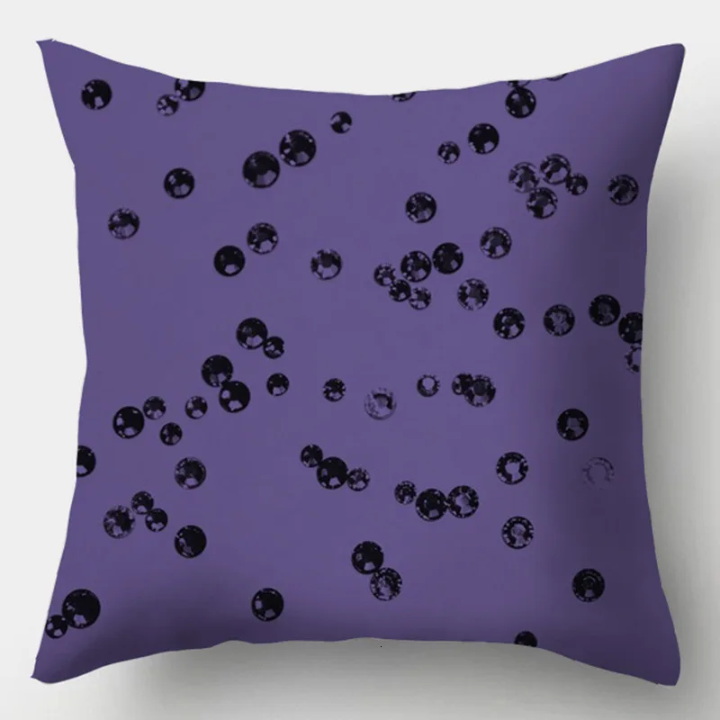 Фиолетовая Геометрическая декоративная наволочка для подушки, наволочка из полиэстера 45*45, декоративные подушки украшения для дома, наволочка 40846 - Цвет: 2BZ-40846-8