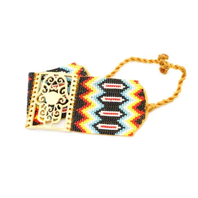 Браслеты JOYE из нержавеющей стали, браслет Boho MIYUKI, браслеты с кабелем, антикварные, ручной работы, Регулируемый мужской браслет, Прямая поставка, поставщик - Окраска металла: SL0116-5