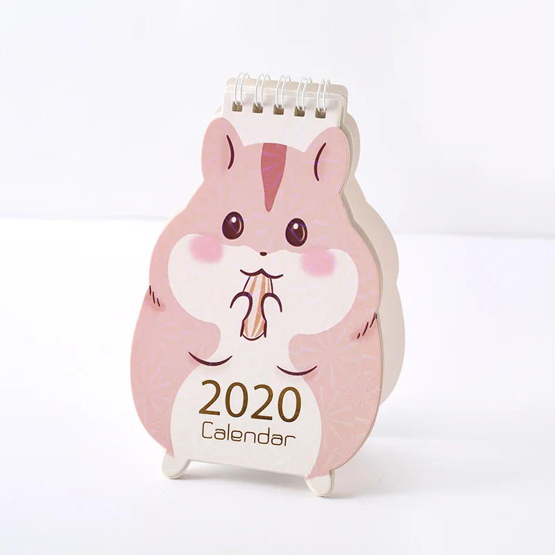 Hamster Новогодний Единорог Альпака хомяк настольная бумага календарь ежедневный планировщик стол планировщик годовой Органайзер дня - Цвет: Hamster