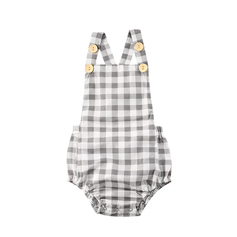 cool baby bodysuits	 Toddler Baby Boys Romper Summer Newborn Baby Girls Sleeveless Plaid Cotton linen Rompers One-pieces Suspender Jumpsuits Outfits vintage Baby Bodysuits Baby Rompers