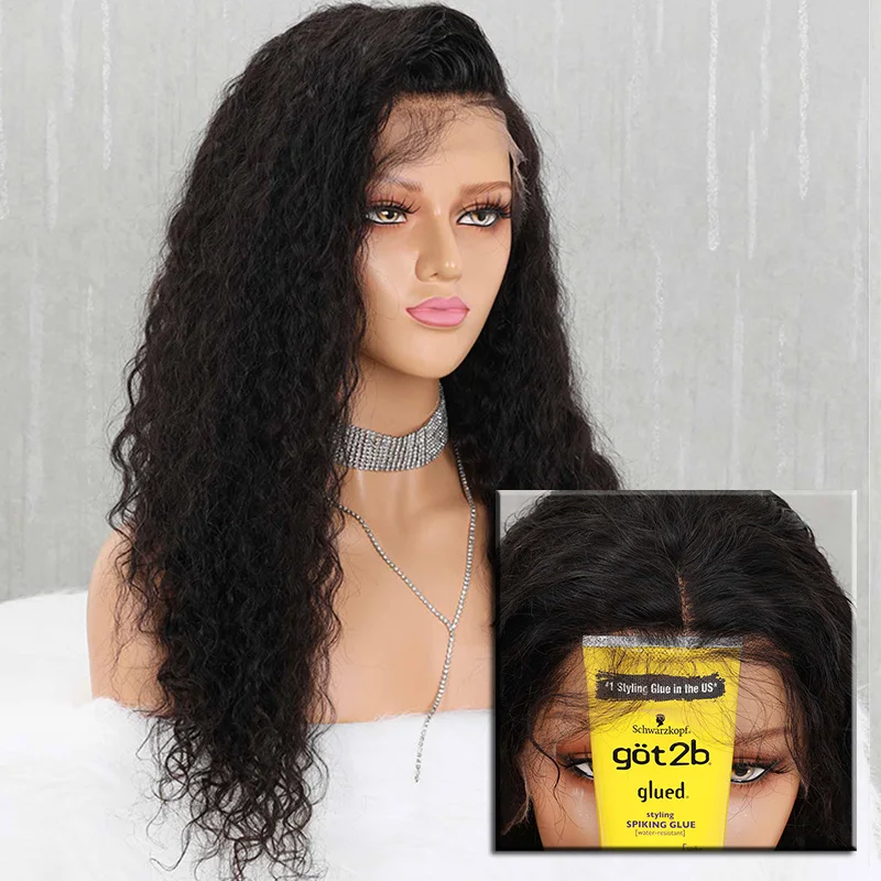 

Swiss Lace Wig 13*4 Curly Human Hair Wig Transparent Lace Wigs 150% Density Curly HD Lace Wig With Baby Hair