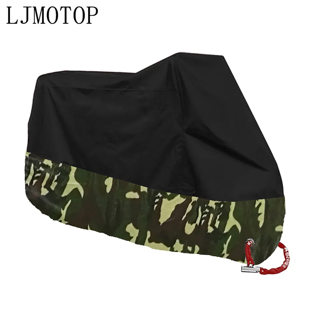 Camouflage Для Yamaha MXT850 Niken GT XTZ700 TENERE WR250F мотоциклетный чехол Универсальный наружный УФ скутер водонепроницаемый дождь пылезащитный чехол - Цвет: Camouflage