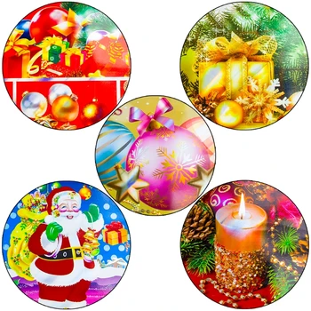 

6Sets Christmas Table Mats Cup Coaster Placemat Napkins Cloth Decor Dinner Party 634E