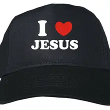 Печать I Heart Love Jesus взрослые низкопрофильные бейсболки кепки регулируемые