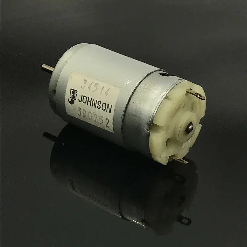 С источником питания от постоянного тока, 6 V-24 V 12V 18V Высокая Скорость большим вращающим моментом JOHNSON 34514 микро 27,5 мм 395 мотор для электрических инструментов
