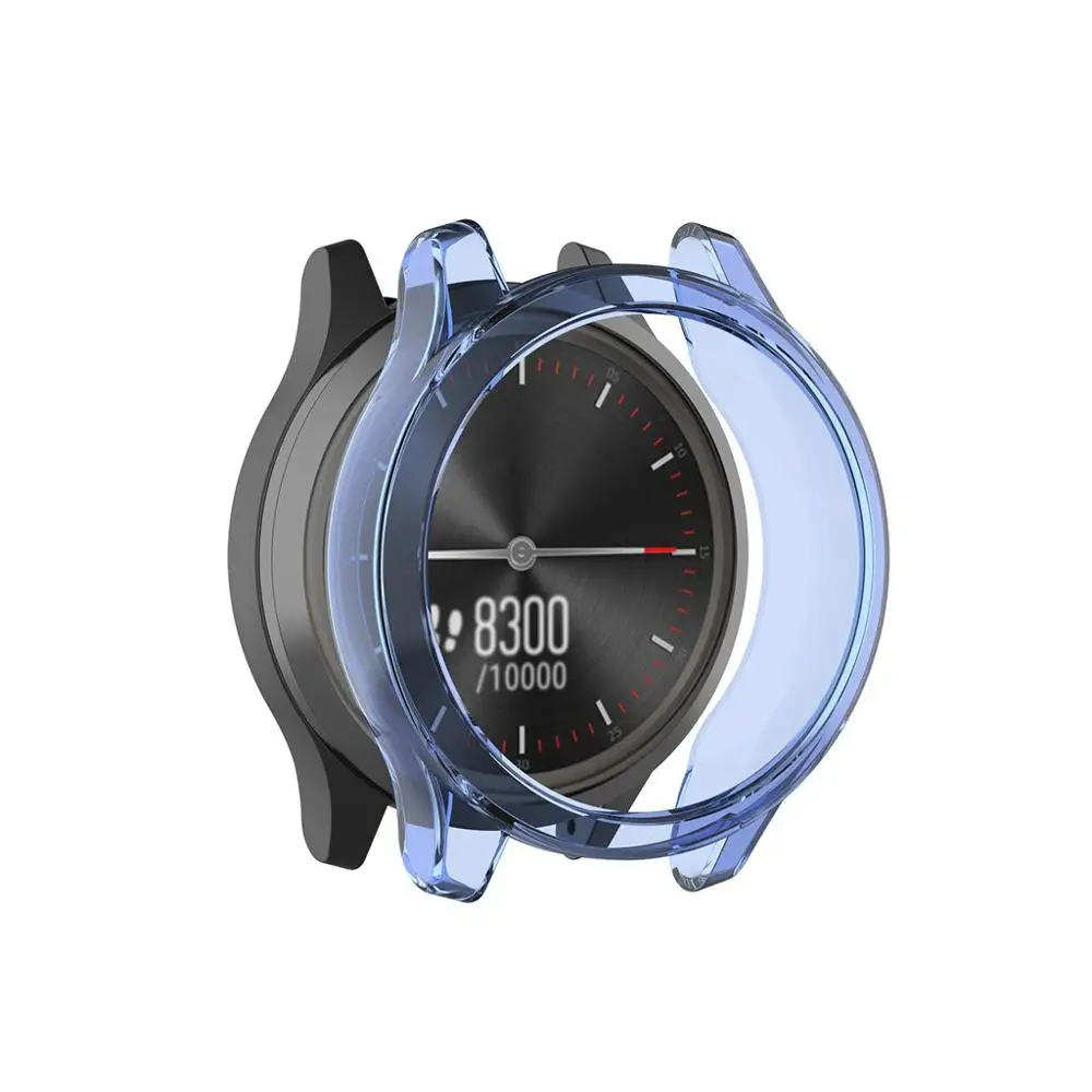 Bule Мягкий ультратонкий защитный силиконовый чехол из ТПУ для Garmin VIVOMOVE 3 3 S, аксессуары для умных часов VIVOMOVE3#1031 - Цвет: Bule