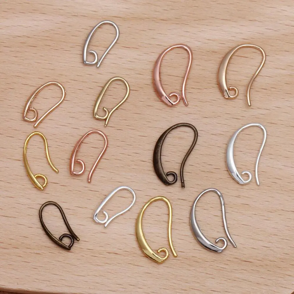 200 шт. медные Крючки для сережек резные ушные крючки Серьги фурнитура ювелирные