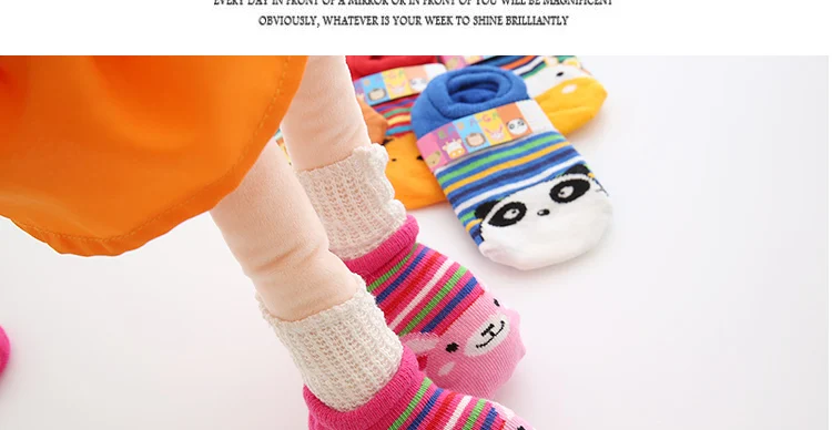 Children Short Socks Import Cotton Socks South Korea Infant Cute Cartoon Socks Foot Anti-slip Unisex Autumn Socks