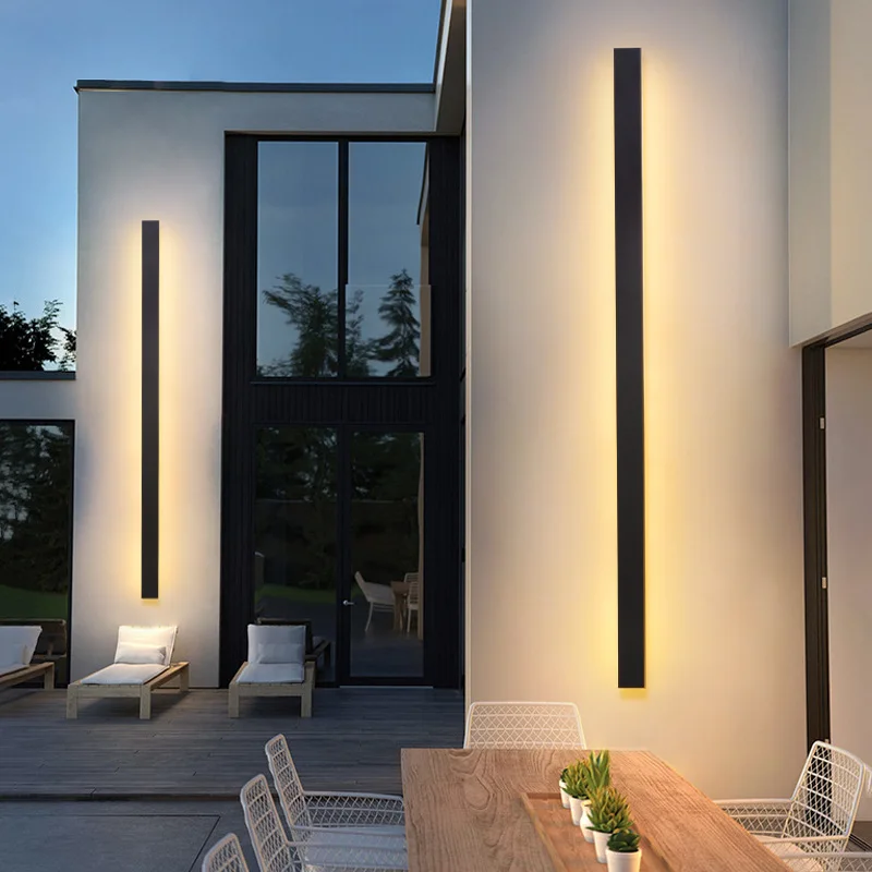 Tanie Wodoodporna lampa LED długa ściana ip65 oświetlenie zewnętrzne ogród domek sklep