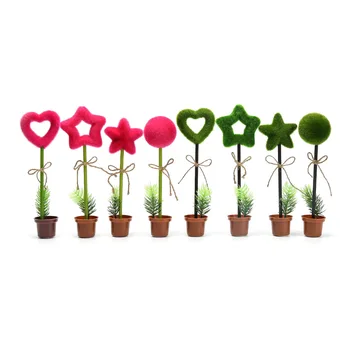 

1Pcs New Bonsai Plant Heart Star Creative Decorative Ball Pen Ballpoint Pen Stationery Office School Pen