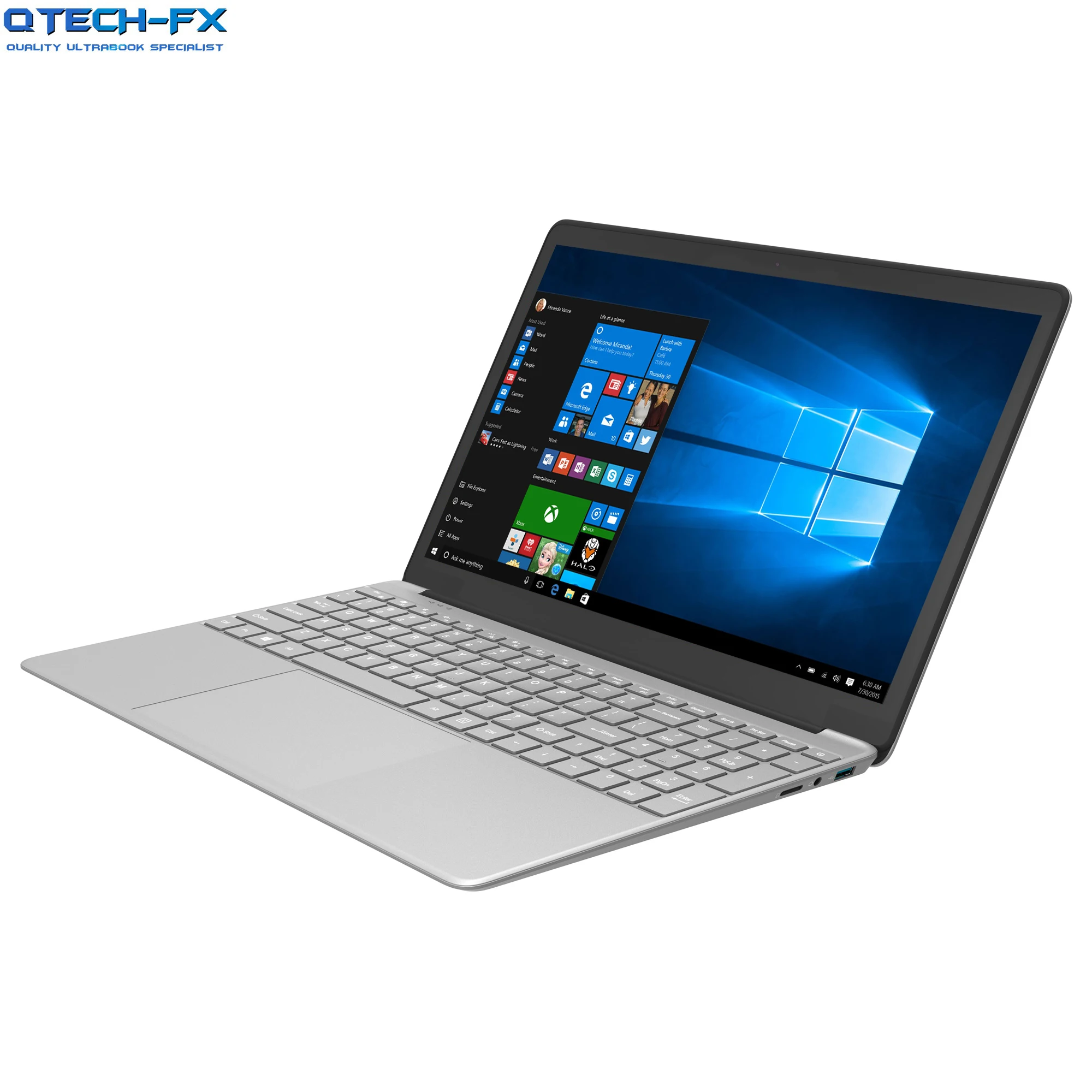15," металлический ультрабук ips SSD 512 GB/128/256 ГБ Intel 4 ядра 8 Гб Оперативная память бизнес Windows10 арабская клавиатура AZERTY испанский Русская клавиатура