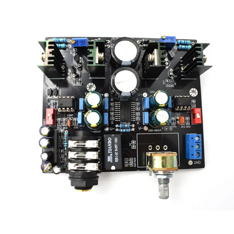 TPA6120A Headphone Amplifier Board NE5534 for 32-600 Ohm Speaker with Headphone Protection