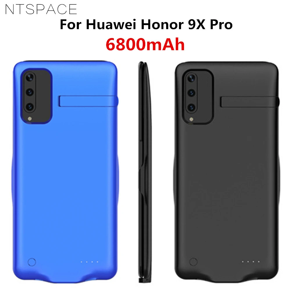 NTSPACE 6800mAh Battery Cases For Huawei Honor 9X Pro Backup Power Bank Charging Case For Huawei Honor 9X Power Case With Holder afbeelding