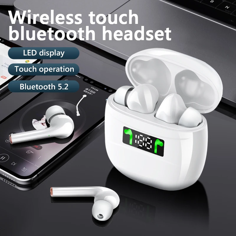 Wireless Bluetooth 5 0 Earphones TWS Headphones IPX7 Waterproof Earbuds LED Display HD Stereo Built in Mic for Xiaomi iPhone