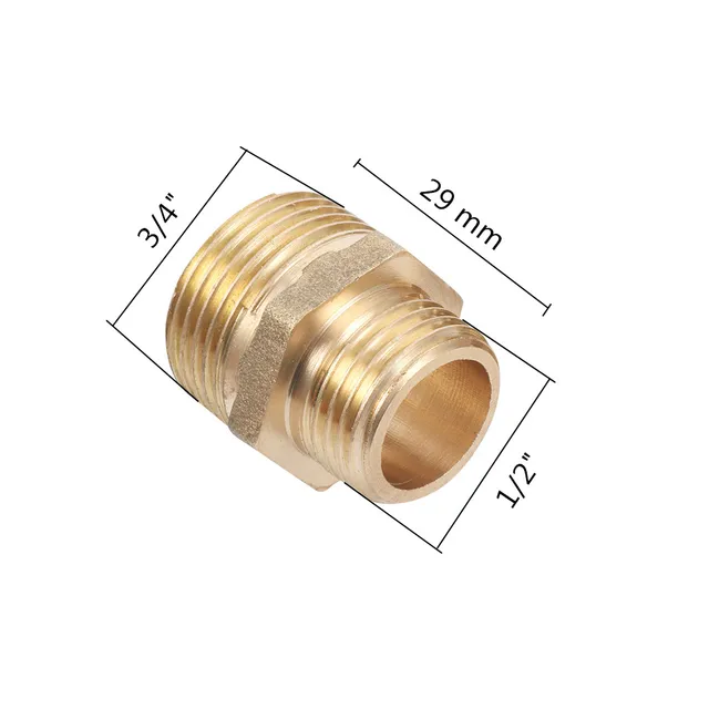 1/2 Hüvelykes Férfi Szál 3/4 Hímszál A Fürdőszoba Zuhany Csaptelep Adapter Női Csatlakozó Rézszerelvények - Image 2