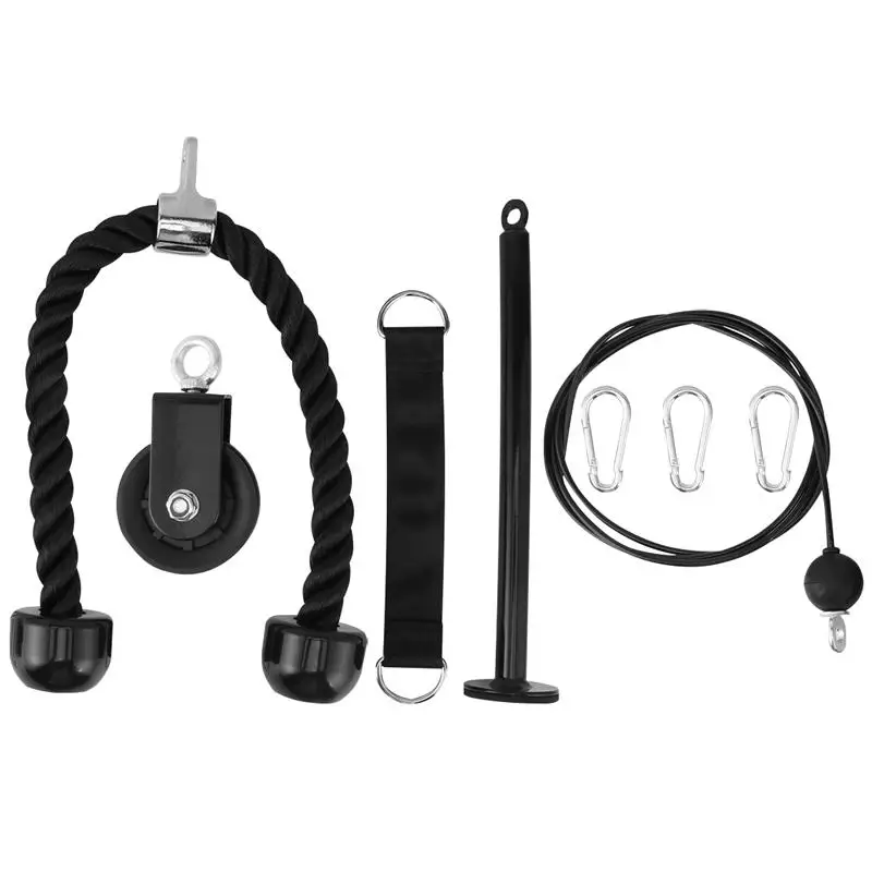 

Fitness DIY Pulley Cable Machine Attachment System Loading Pin Lifting Arm Biceps Triceps Hand Strength Gym Machine Equipment