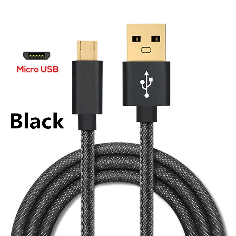 Хороший 3а кабель Micro USB для быстрой зарядки для Xiaomi Redmi Note 5 Pro 4 Реверсивный Micro USB кабель для зарядки и передачи данных для samsung Mobile - Цвет: Black