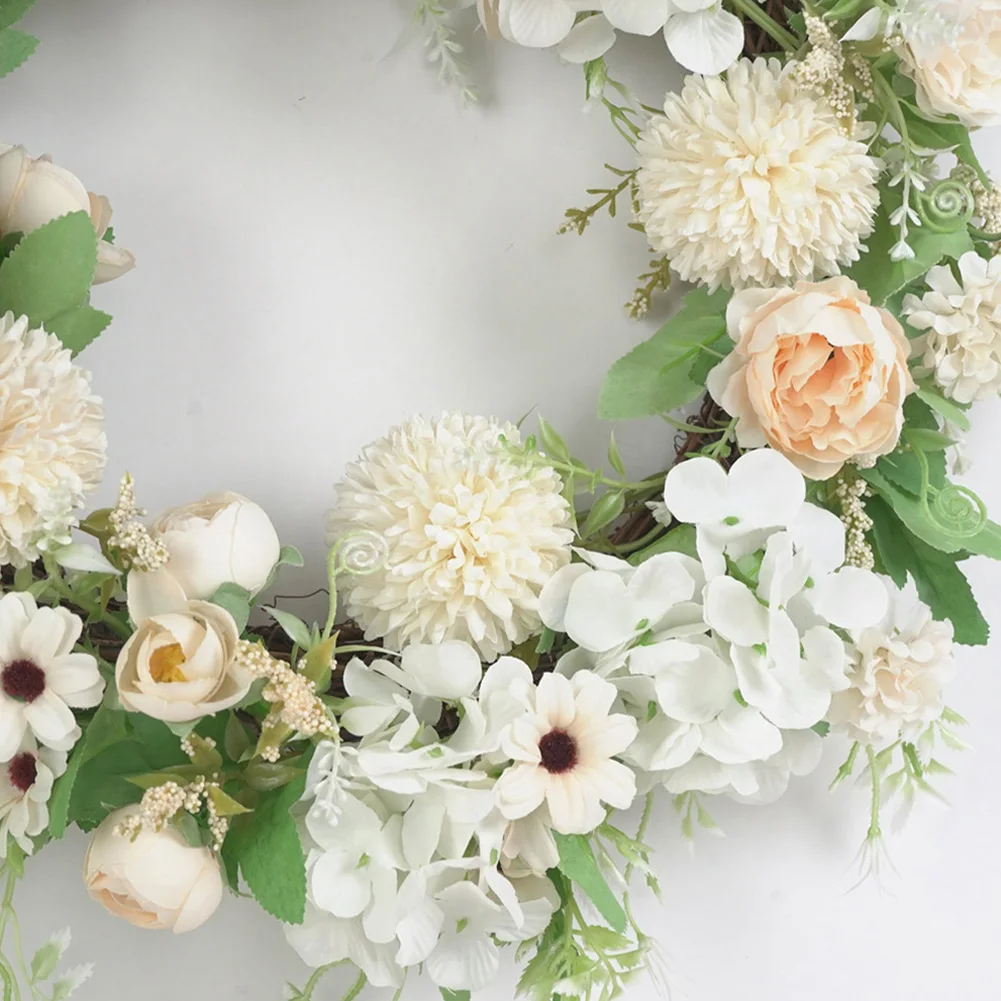 Венок из искусственных цветов Гирлянда для двери DIY Свадебная вечеринка подвесной домашний Декор стены сада как вечерние, домашний декор или Рождество