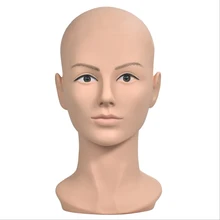 Мягкий ПВХ лысый парик делая Манекен-голова для обучения с плечевой Вешалка для париков manican голова для парика делая дисплей и обучение practi