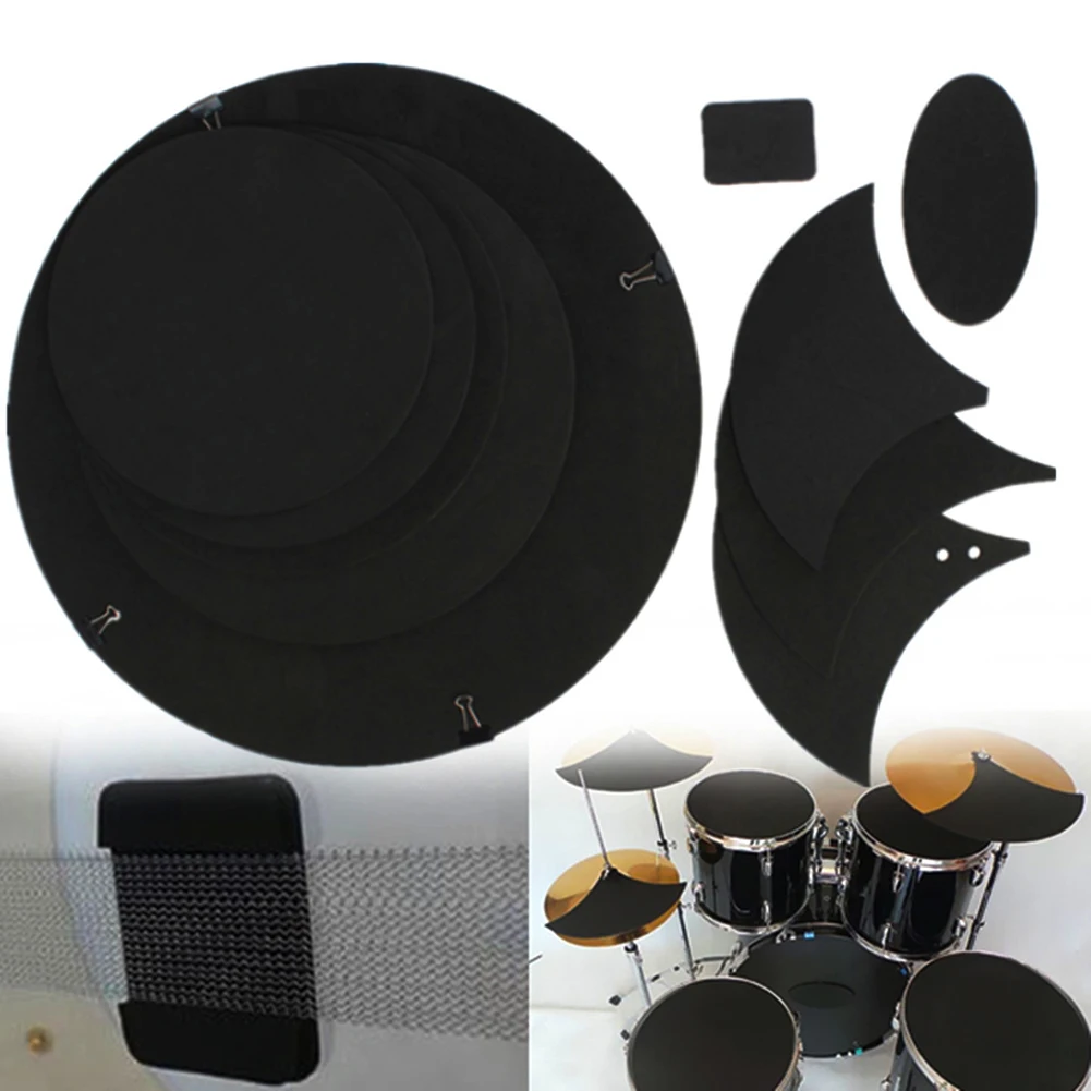 10 шт. бас Snare Drum звук выключен тихий бесшумный глушитель барабанный практичный Коврик шик
