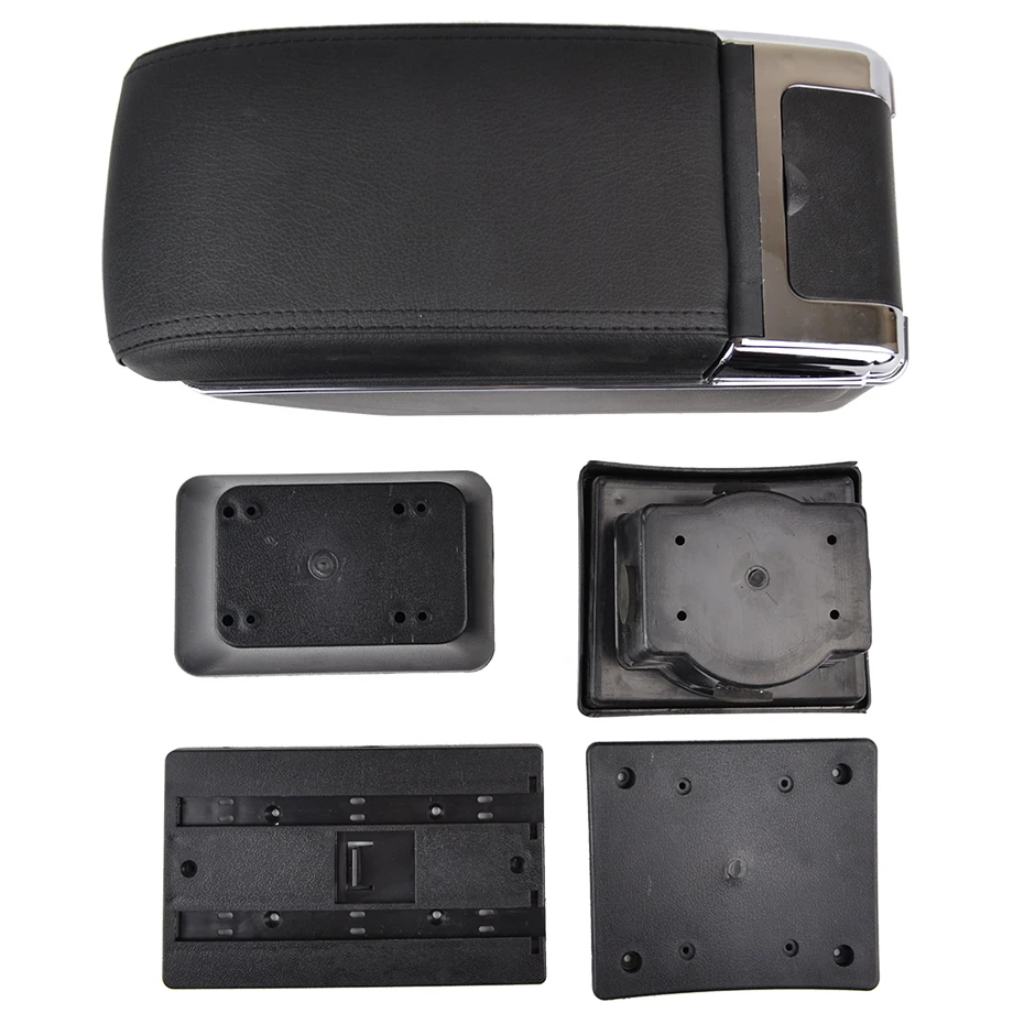 Для SKODA Octavia A5 Mk2 2 Laura 2006 2008 2009 2010 2011 Коробка для хранения центральная консоль двойной слой 2005-2012 подлокотник Подлокотник