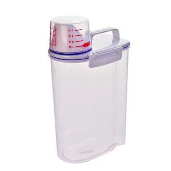 

1 Pcs With Lid Sealed Storage Jar Transparent Tank Dried Fruit Grain Food Cans New