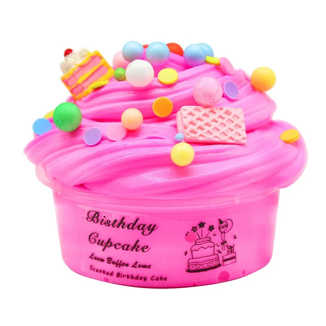 60ml Fluffy Supplies Slime Polymer Clay Charms Cloud Slime Cartoon Cake Playdough Magic Lizun Colored Plasticine Toys For Kids Modeling Clay Aliexpress