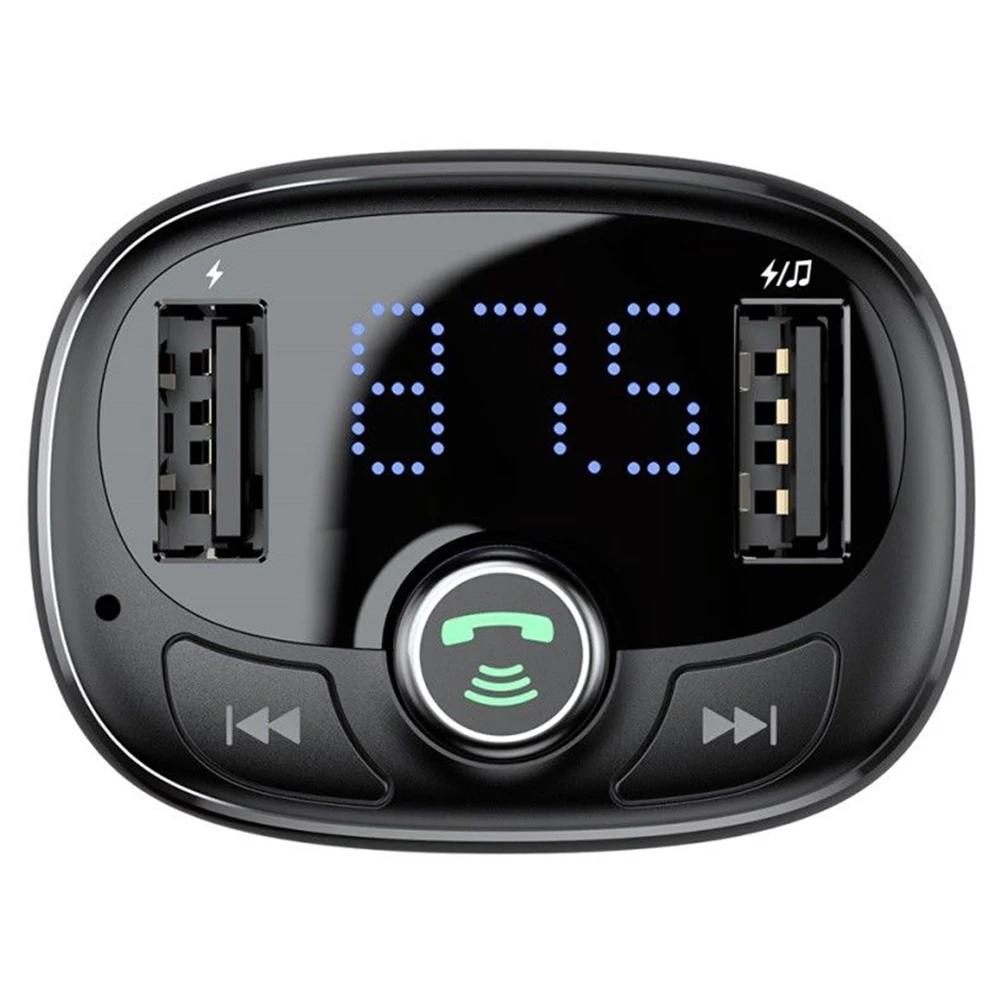 Автомобильное зарядное устройство Bluetooth аудио fm-передатчик MP3-плеер Быстрый двойной USB адаптер громкой связи беспроводной модулятор