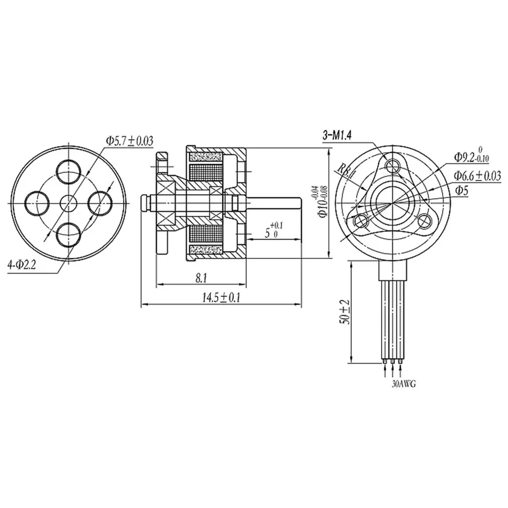 Новая модель Happymodel 4 шт. SE0703 KV19000/KV15000 бесщеточный двигатель 1S для мини-вертолета RC FPV гоночный Дрон Квадрокоптер модель самолета