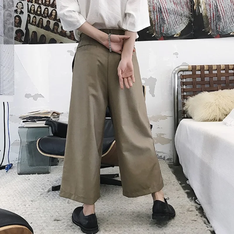 Men's Suits Straight Pants Spring And Autumn New Fashion Fashion Fan Harajuku High Street Casual Loose Oversized Flared Pants