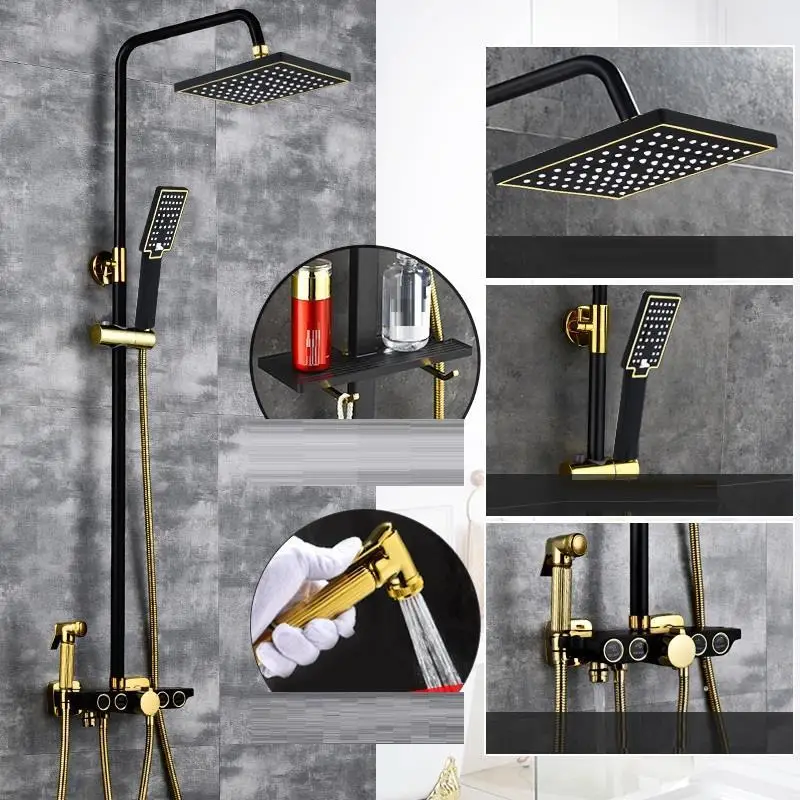 Douchette Banheiro Choveiro Columna Панель Conjunto De углублённые встраиваемые Preto Duschset Chuveiro Eletrico душ Ducha Ванная комната душа - Цвет: Number 13
