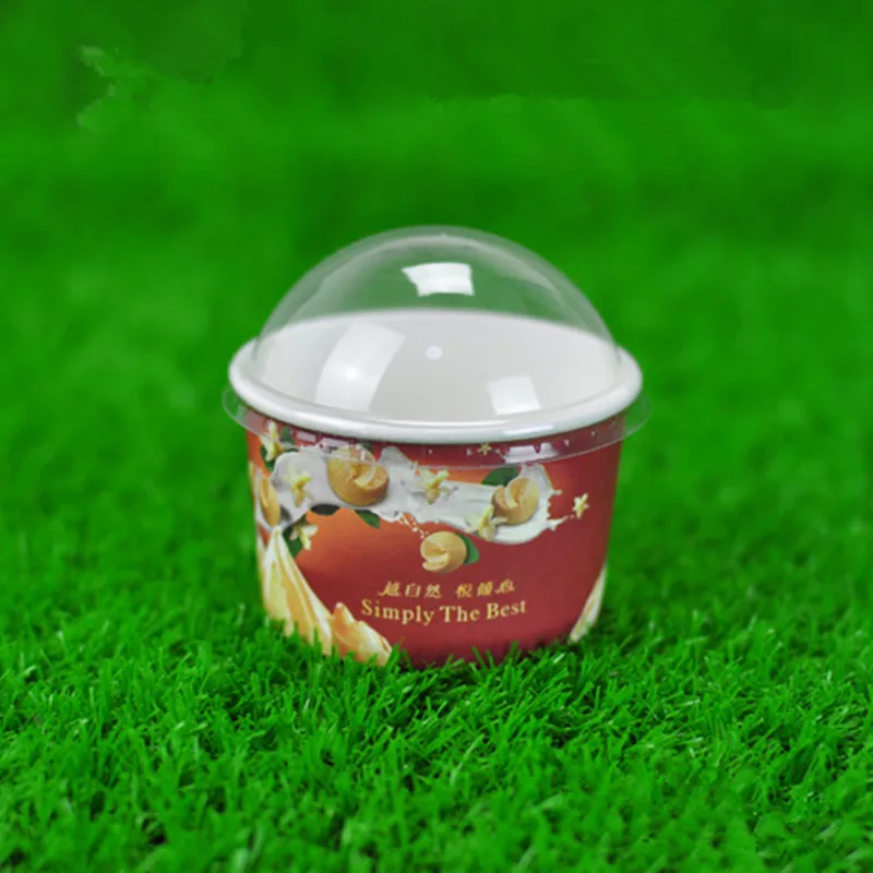 cup and lid1 50 шт. высокое качество, креативный одноразовый лед, кремовая чашка, вечерние, на день рождения, свадьбу, милость, сделай сам, украшение для выпечки, маленький бумажный стаканчик с крышкой - Цвет: cup and lid1